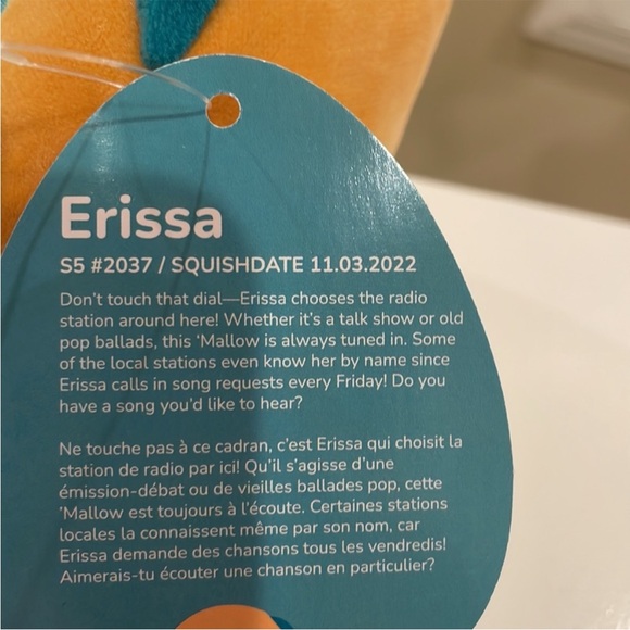 NWT 5” UNOPENED Erissa the Poptart SCENTED Mystery Squishmallow Brunch Squad - Picture 5 of 5